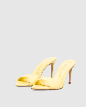 Babe Pay Pls Yellow leather mules 205804KO