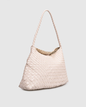 Dragon Pink leather woven bag Santa Maria DGS68700