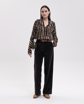 Momoni Brown corduroy pants Gyll MOPA06831MO