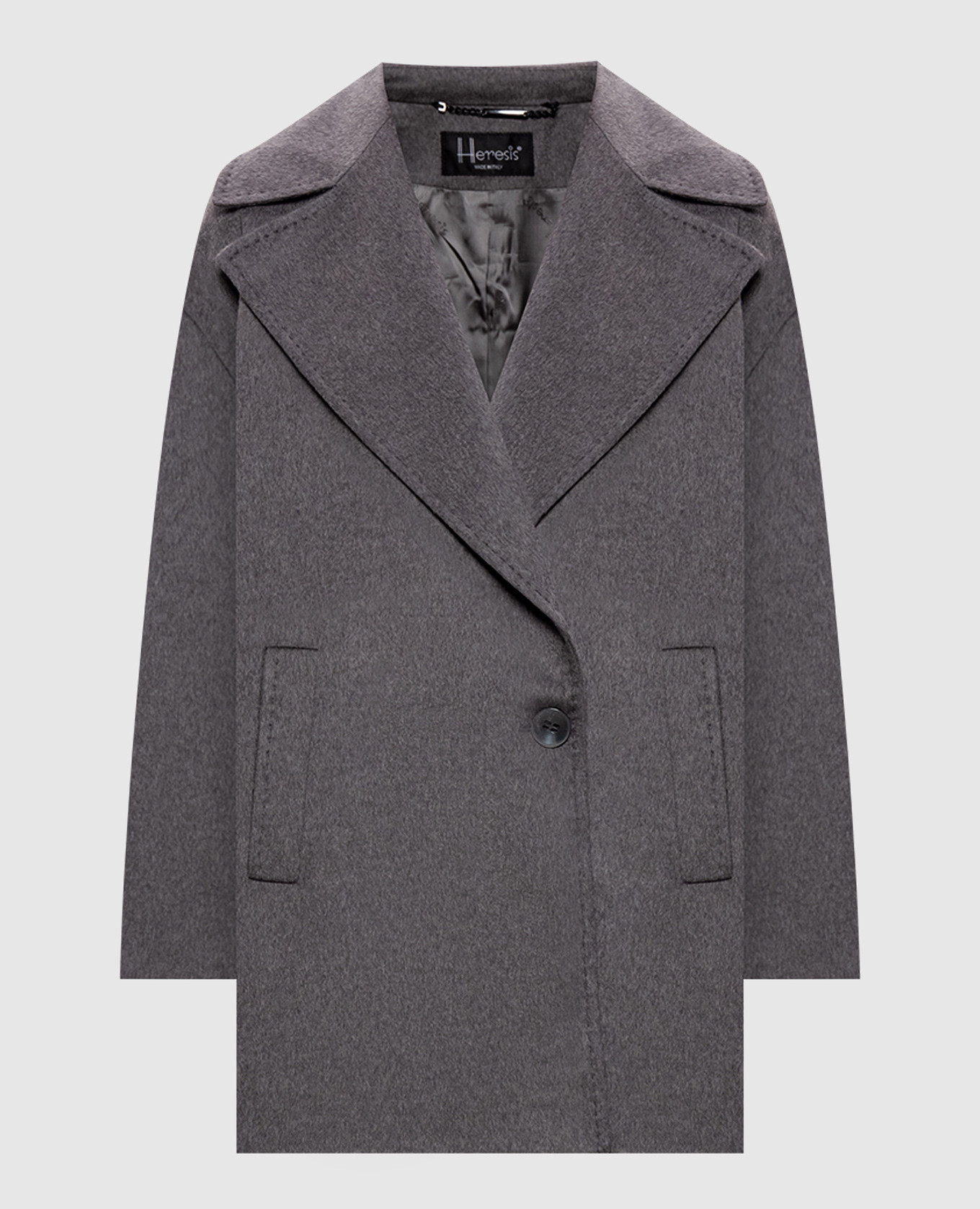 

Gray cashmere coat Heresis, Grey