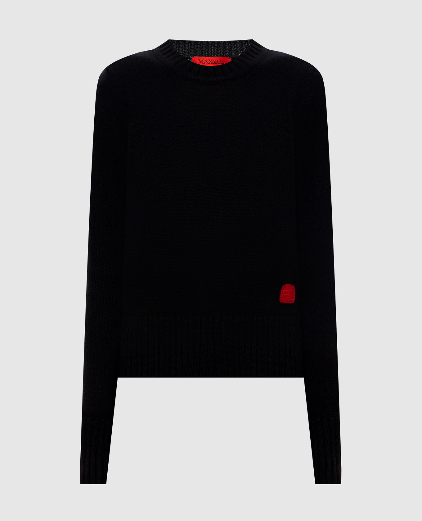 Black wool sweater