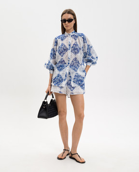 Twinset Printed blouse with frame 261TP213E