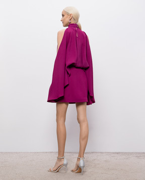 Taller Marmo Bacall purple mini dress SS2603