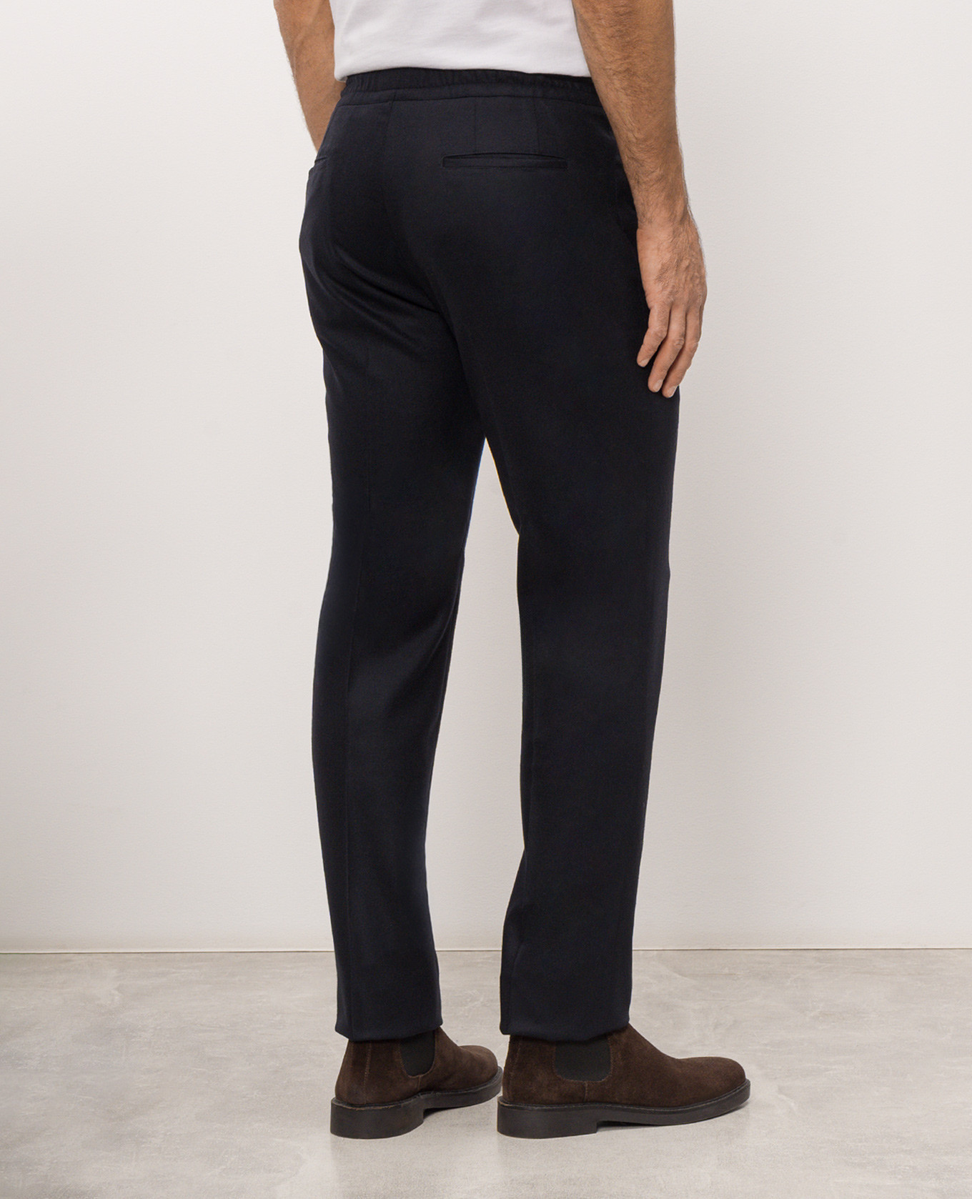 Blue wool pants Kiton 4