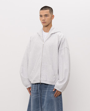 Alexander Wang Grey melange sports jacket with crystals UCC3262304
