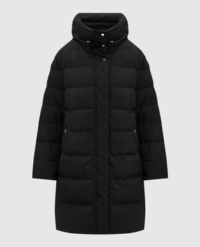 MooRER Black down jacket MIRNA MIRNASTP