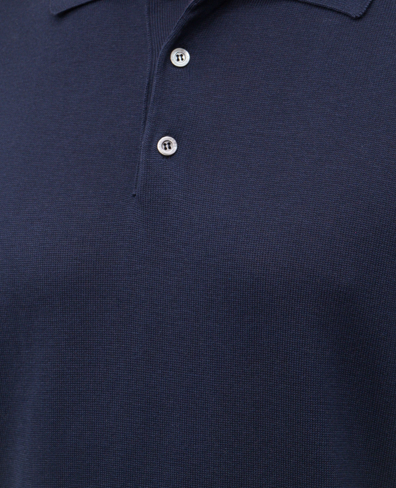 Blue silk polo shirt ISAIA 5