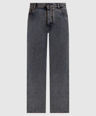 Blue jeans with a patch