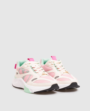 Valentino Pink combination sneakers with reflective inserts 9W2S0PU6QAP