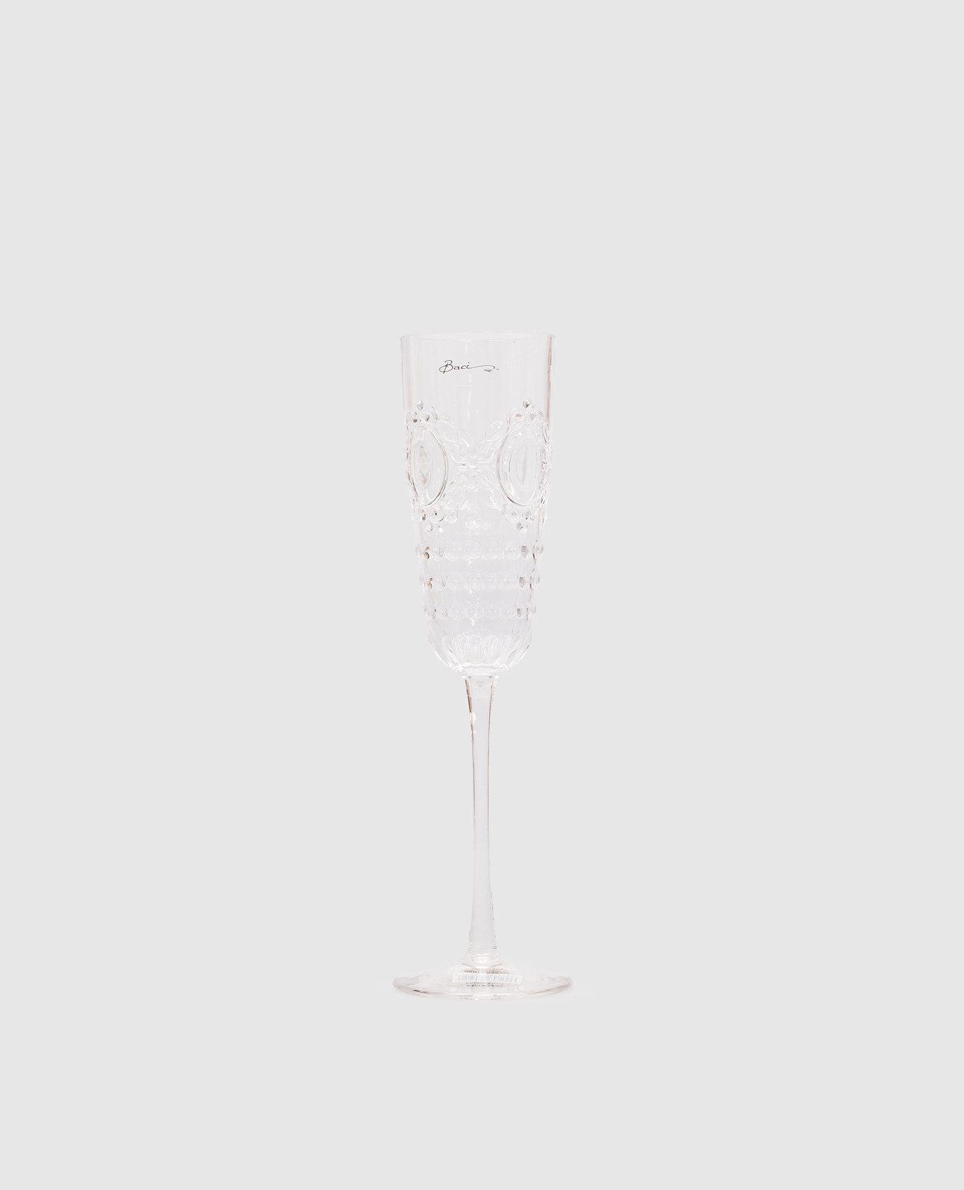 

Clear acrylic champagne glass Baci Milano, Transparent