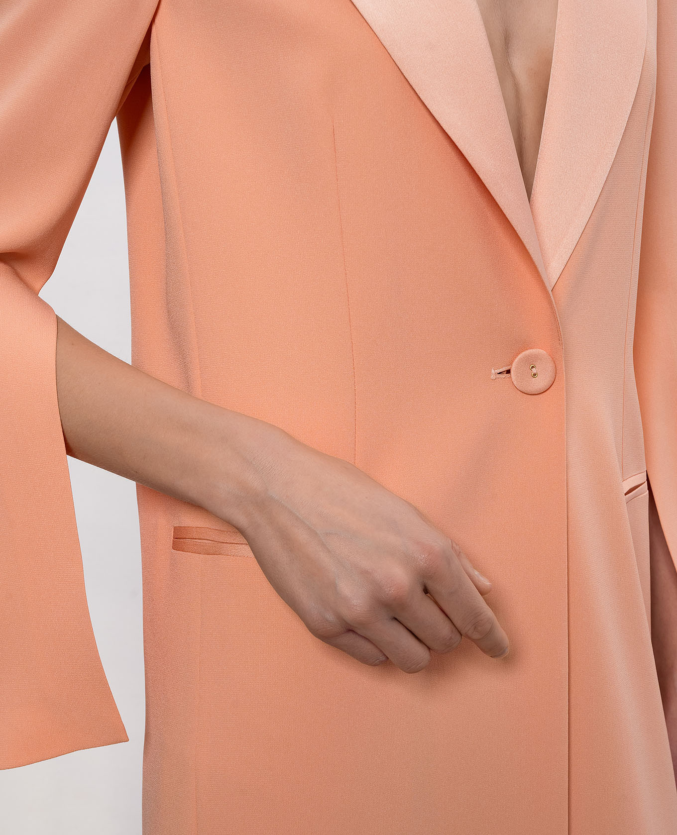 

Orange coat with logo Twinset