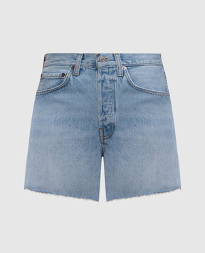 AGOLDE Comeback blue distressed denim shorts A90101810