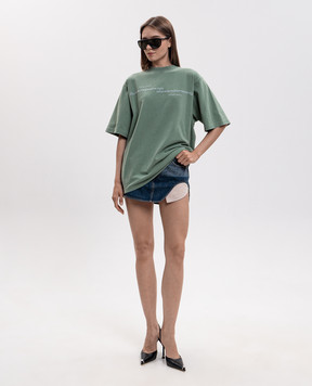 Alexander Wang Green t-shirt with logo print UCC3261926w