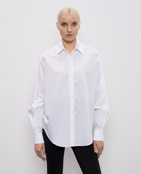 SSHEENA Cratere white shirt with contrast print 26SSCRATERETS26001