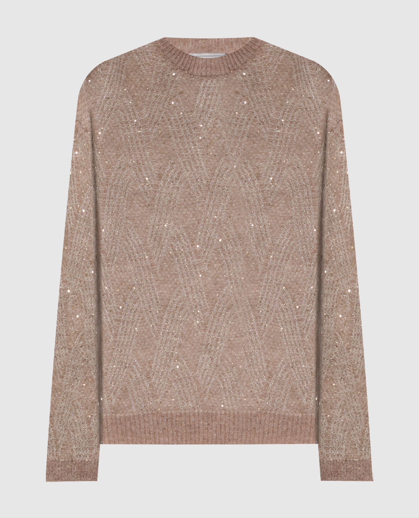 Beige alpaca wool sweater
