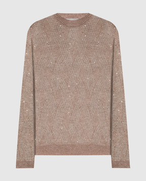 Peserico Beige alpaca wool sweater A99249F05G9100