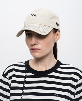 Y`S Yamamoto Beige 9TWENTY cap with monogram embroidery YQH21096