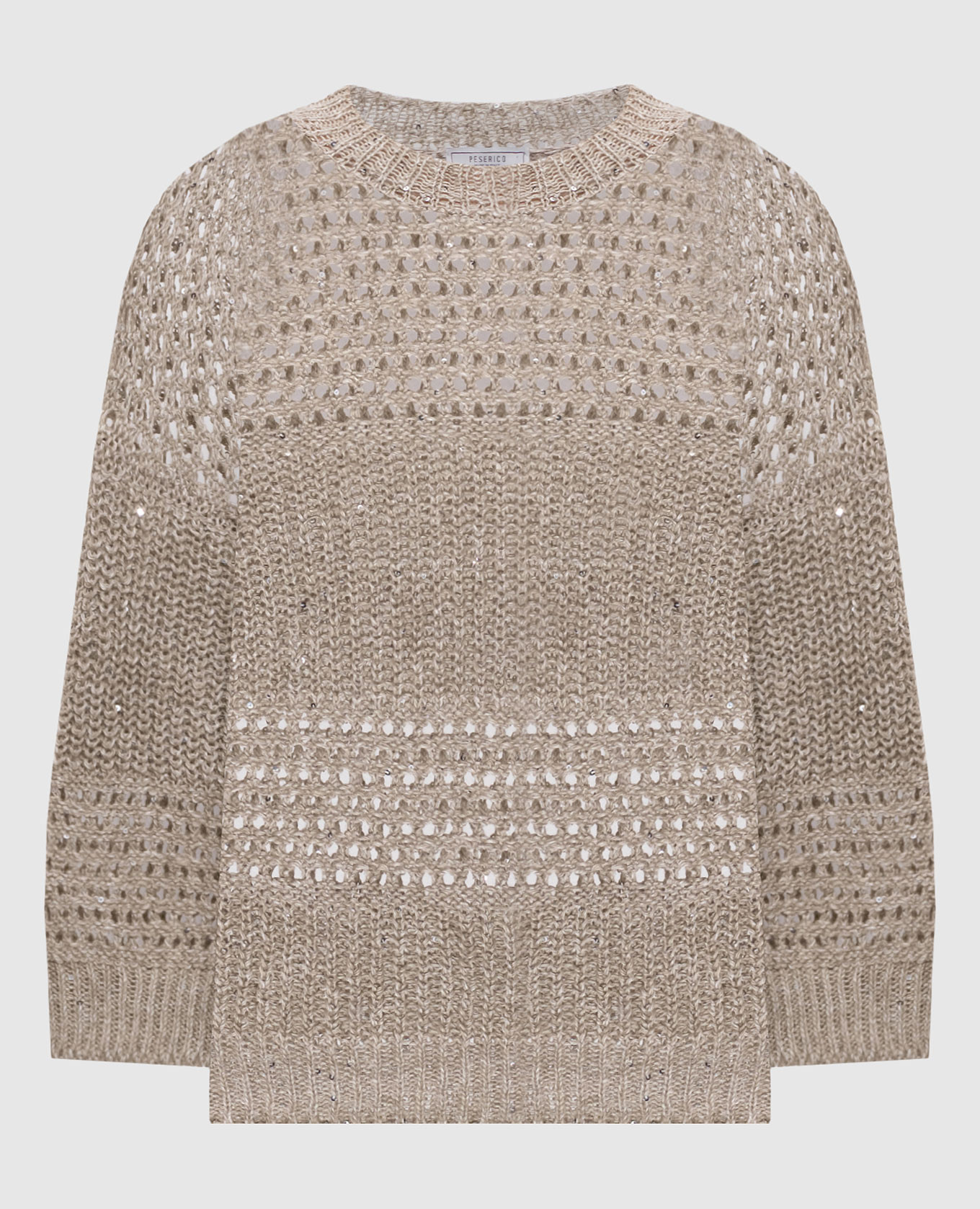 

Beige linen sweater Peserico
