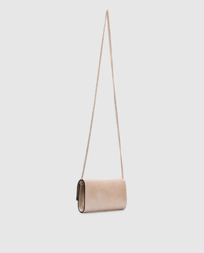 Jimmy Choo Emmie beige suede clutch EMMIEHRK