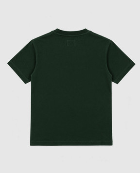 C.P. Company Children's green T-shirt with logo print CUM018LAA171014