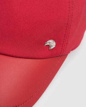 Stefano Ricci Children's red combination cap with emblem YCV61NV15EPL001H