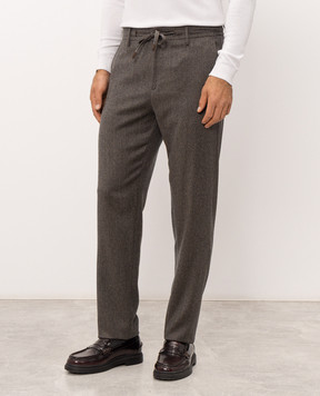 Canali Brown wool pants AR03472V91659
