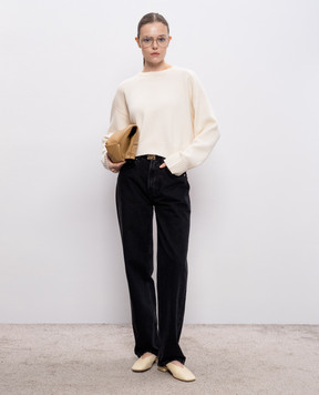 Loulou de Saison BRUZZI ivory wool and cashmere sweater BRUZZILDS