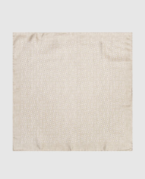 Brunello Cucinelli Reversible pachet scarf with branded pattern MX8700091