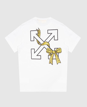 Off-White Children's white Industrial Logo T-shirt 44GAA001F26J009