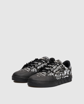 Off-White Black Vulc779 sneakers with logo print OMIA296F25LEA002