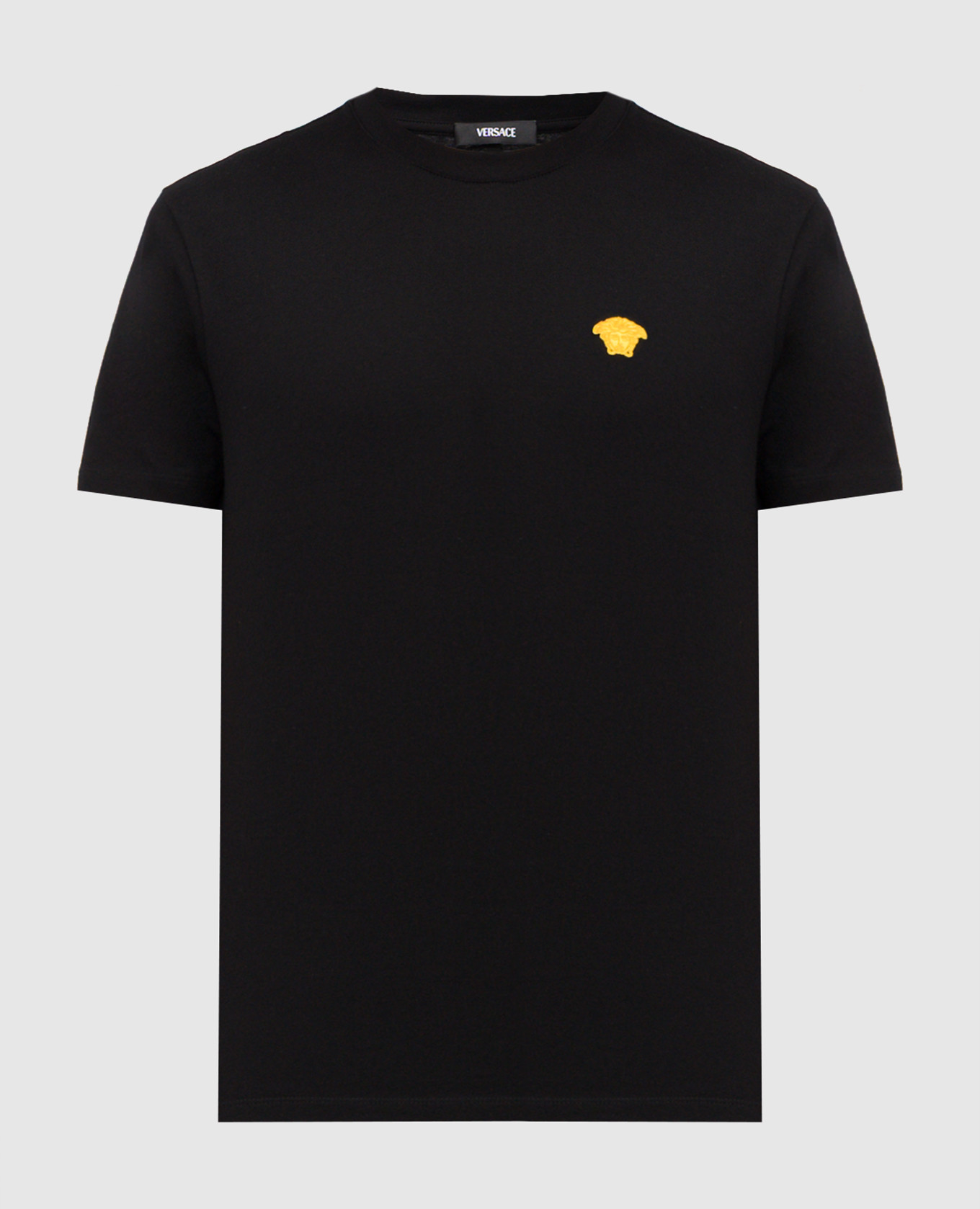 Black T-shirt with Medusa emblem