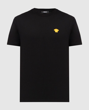Versace Black T-shirt with Medusa emblem 10084811A08489