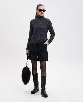 Max Mara Grey FINGERE alpaca wool sweater FINGERE