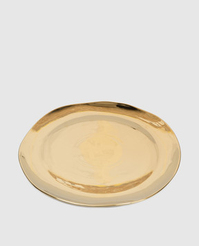 Bitossi Home Golden porcelain cake stand FTB00840