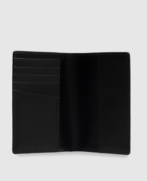 Off-White Black leather passport cover OWWNC07F26LT01