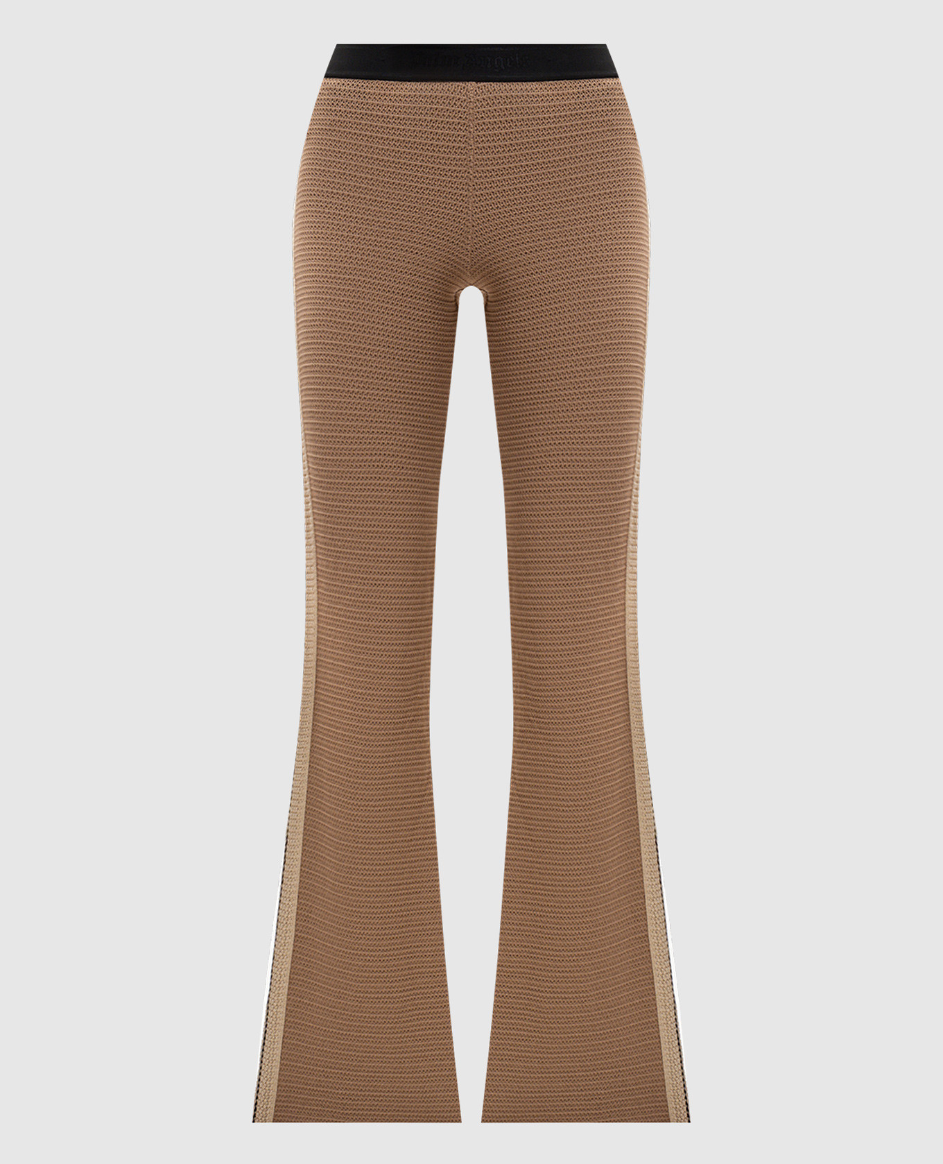 

Brown flared pants with stripes Palm Angels