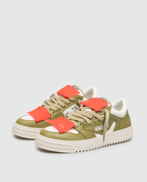 Off-White Court 3.0 khaki combo sneakers OF05759310