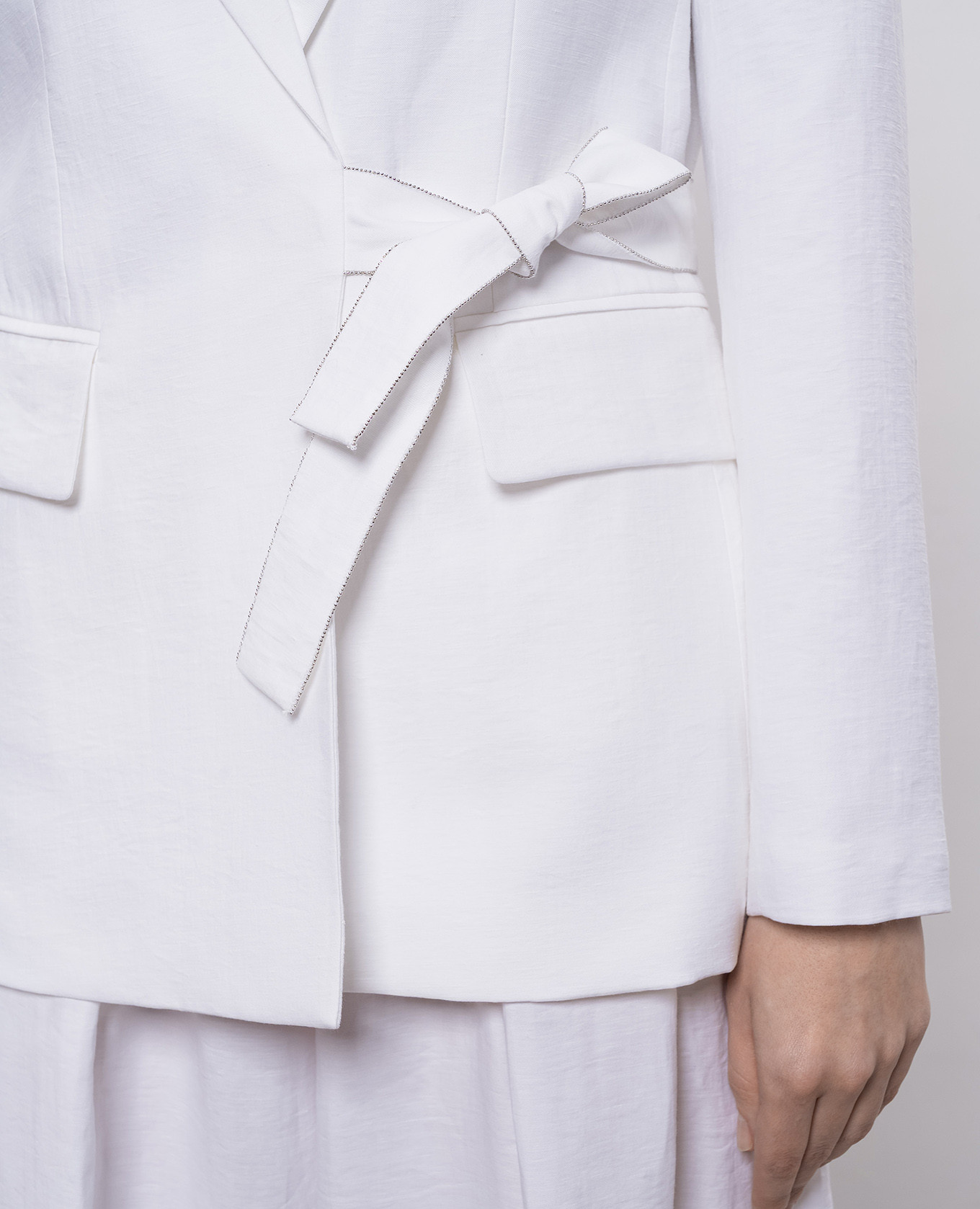 

White jacket with linen Peserico