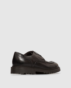 Sturlini Dark brown leather derby shoes 56005