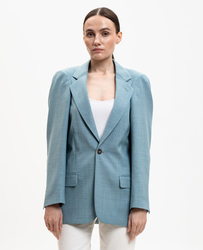 Maison Margiela MM6 Blue wool jacket S62BN0119M35884