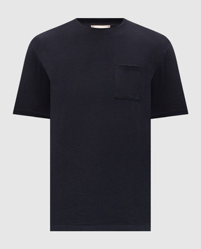 Officina 36 Blue linen t-shirt CUBS01