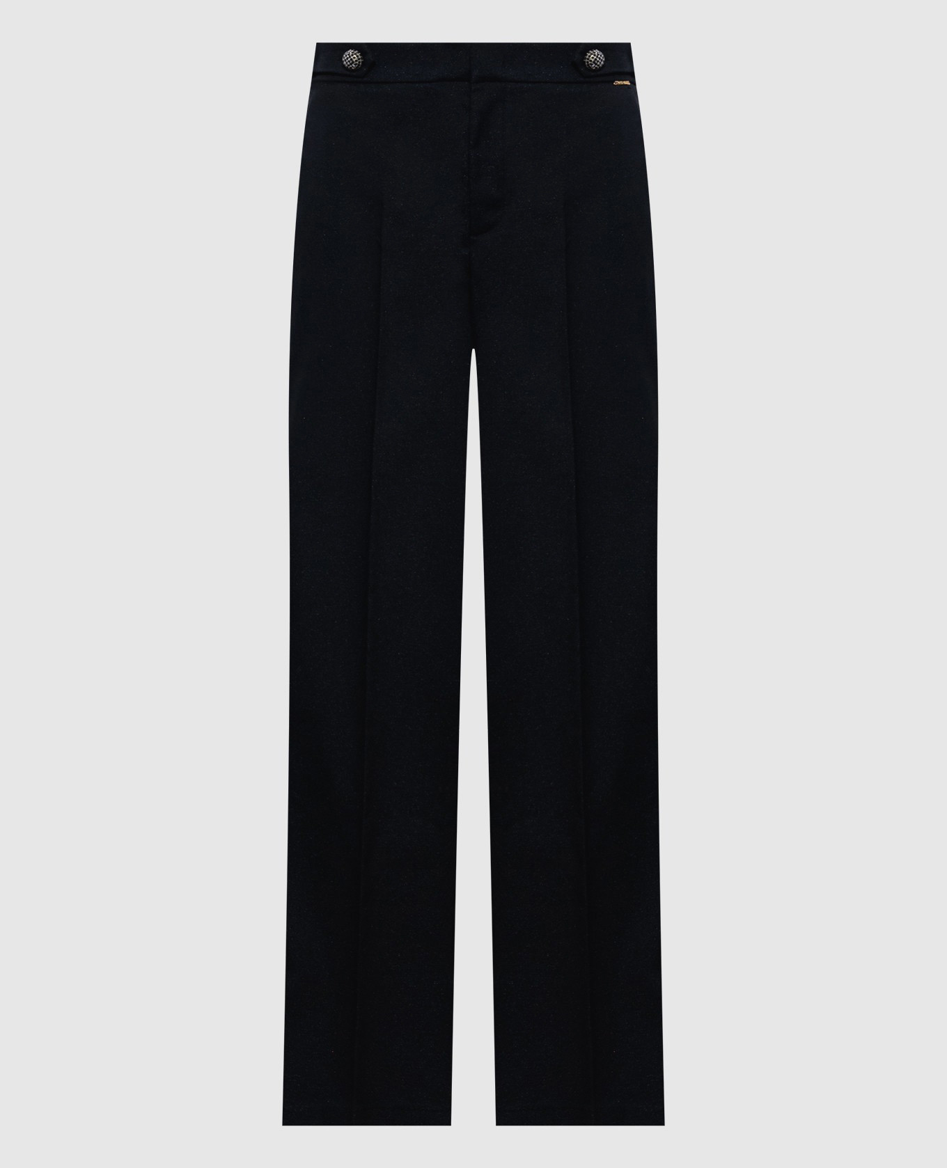 Marineblaue Hose mit Lurex