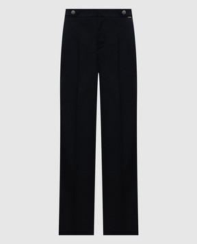 Twinset Navy blue pants with lurex 262TT2531