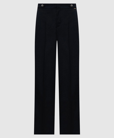 Marineblaue Hose mit Lurex