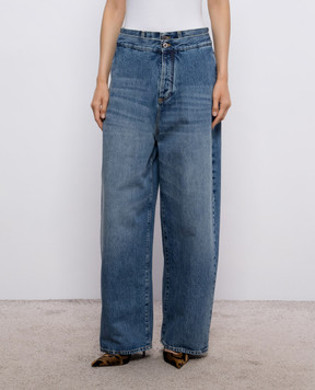 The Attico Blue jeans with a worn effect 261WCP00322DDD122AA