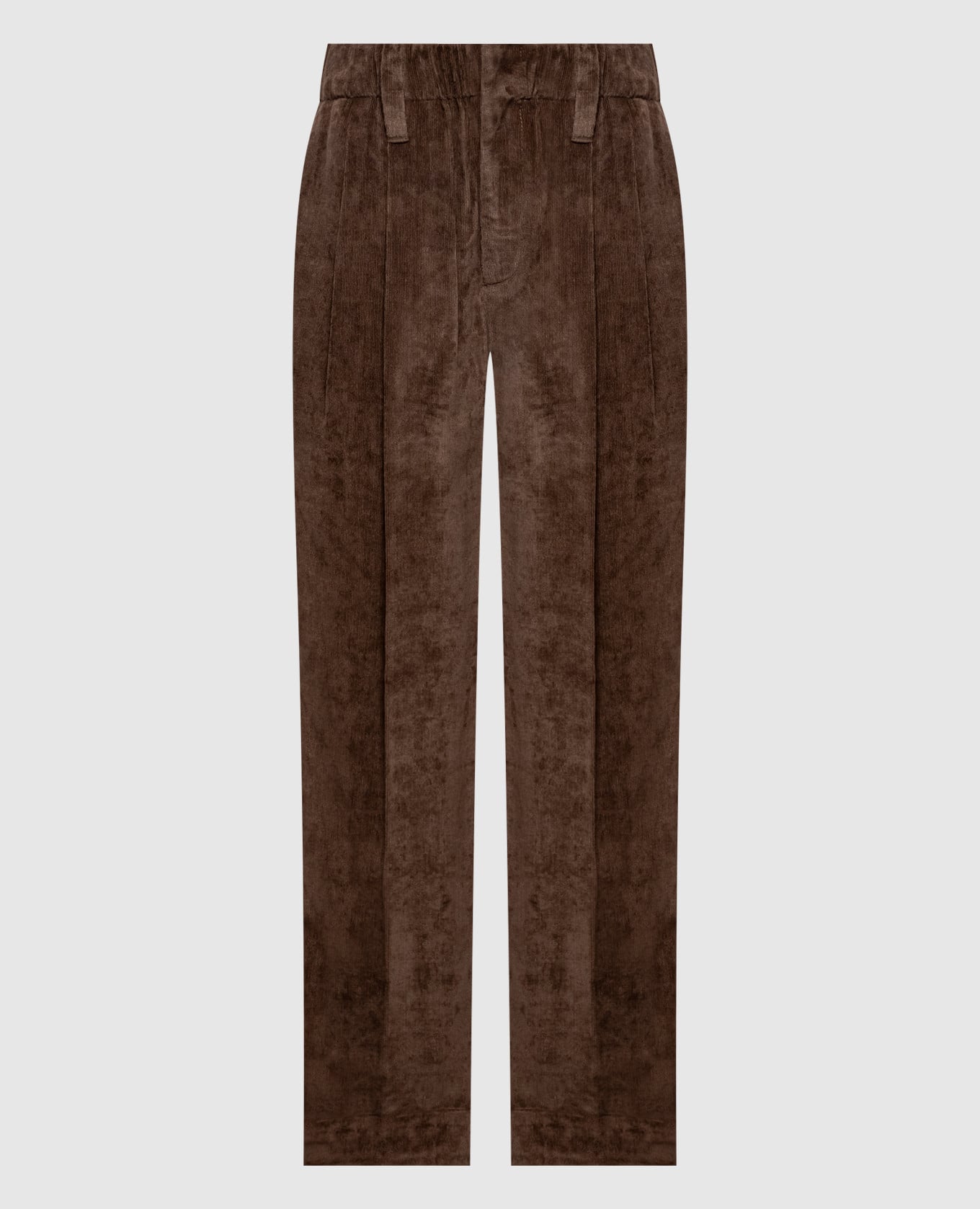 Brown corduroy pants with lapels