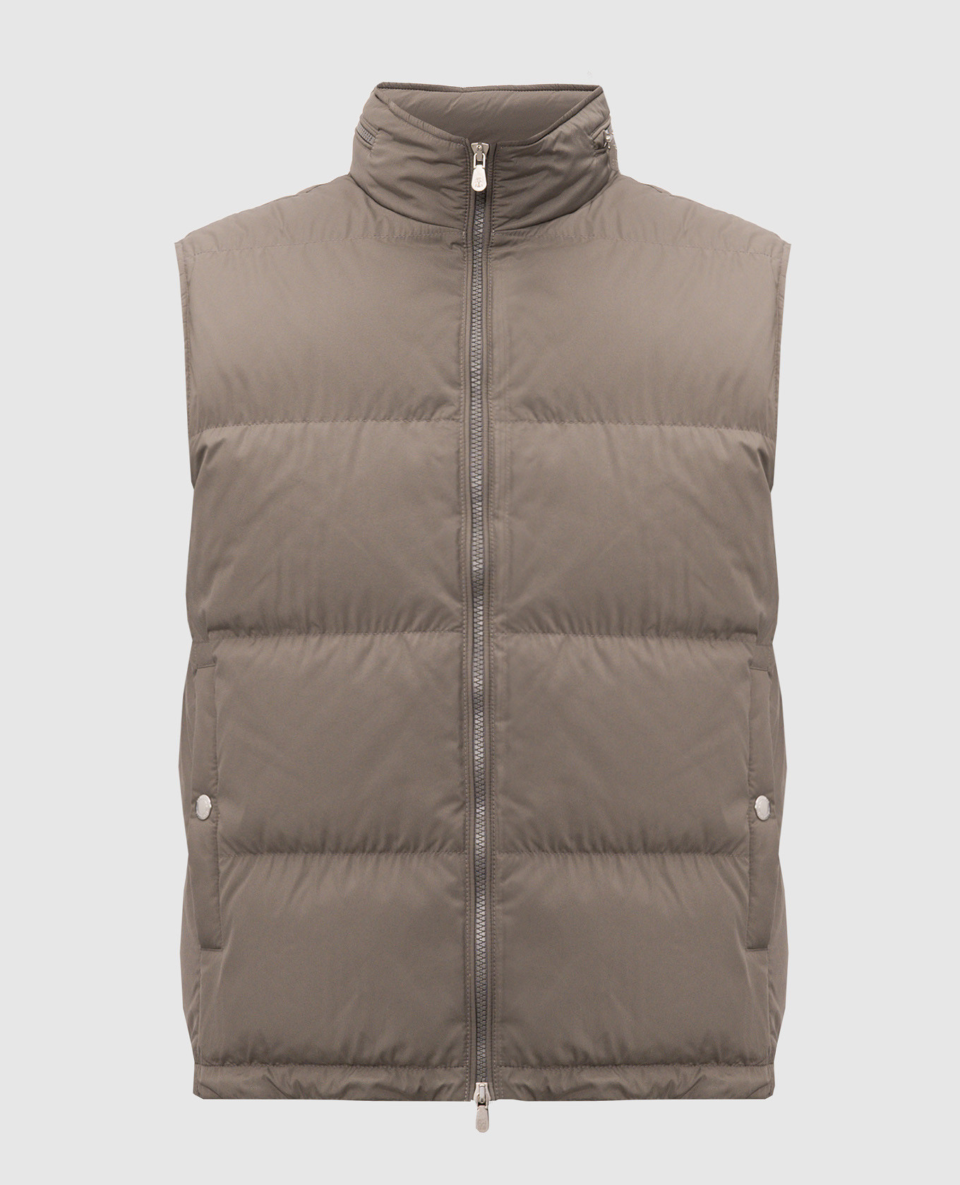 Gray down vest