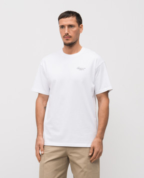 Givenchy White T-shirt with logo print BM71NK3YSA