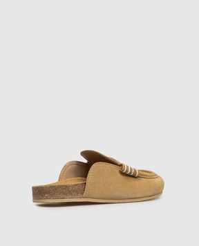 JW Anderson Brown suede Stitch mules LF0084LA0319