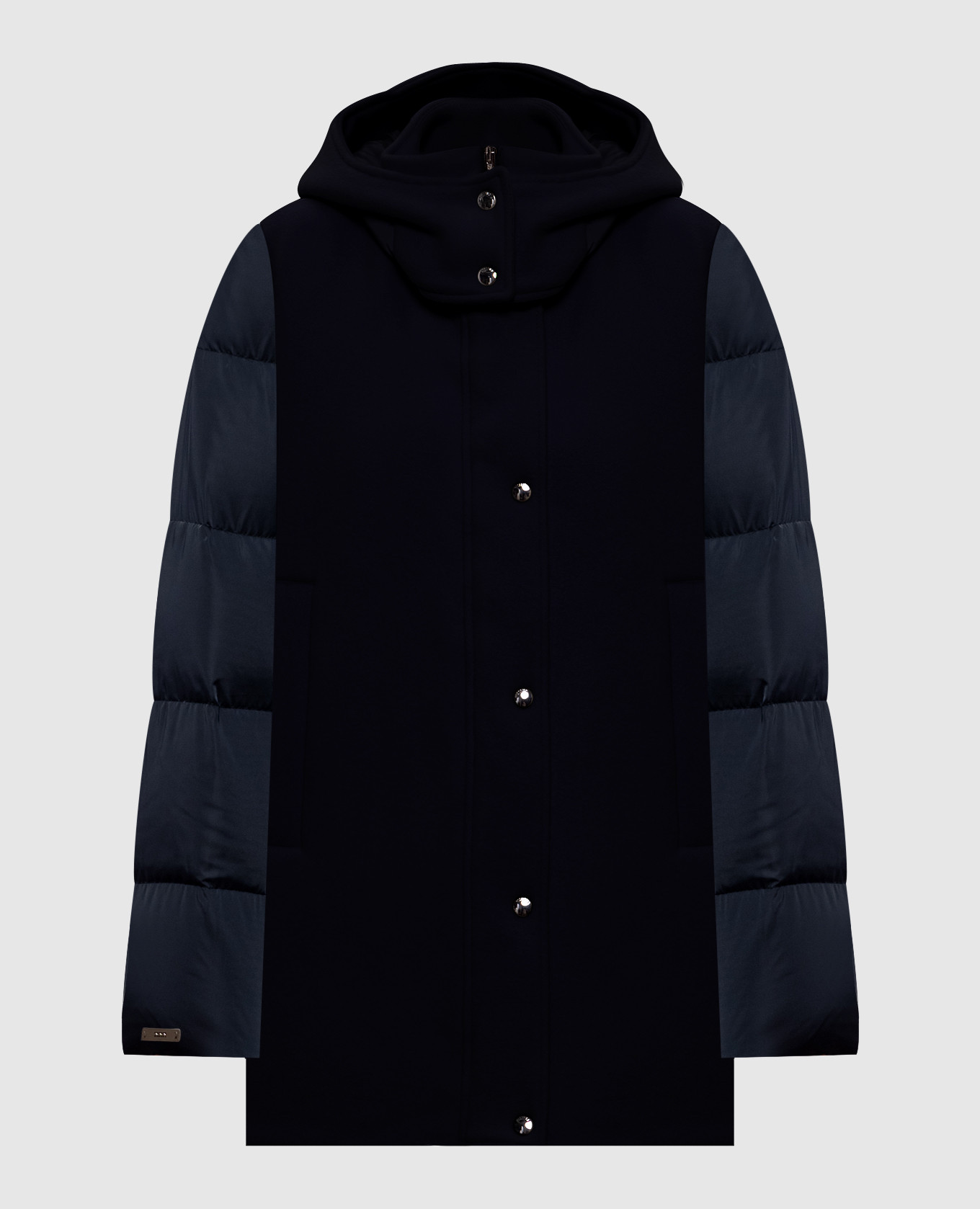 

Blue down jacket with wool Peserico